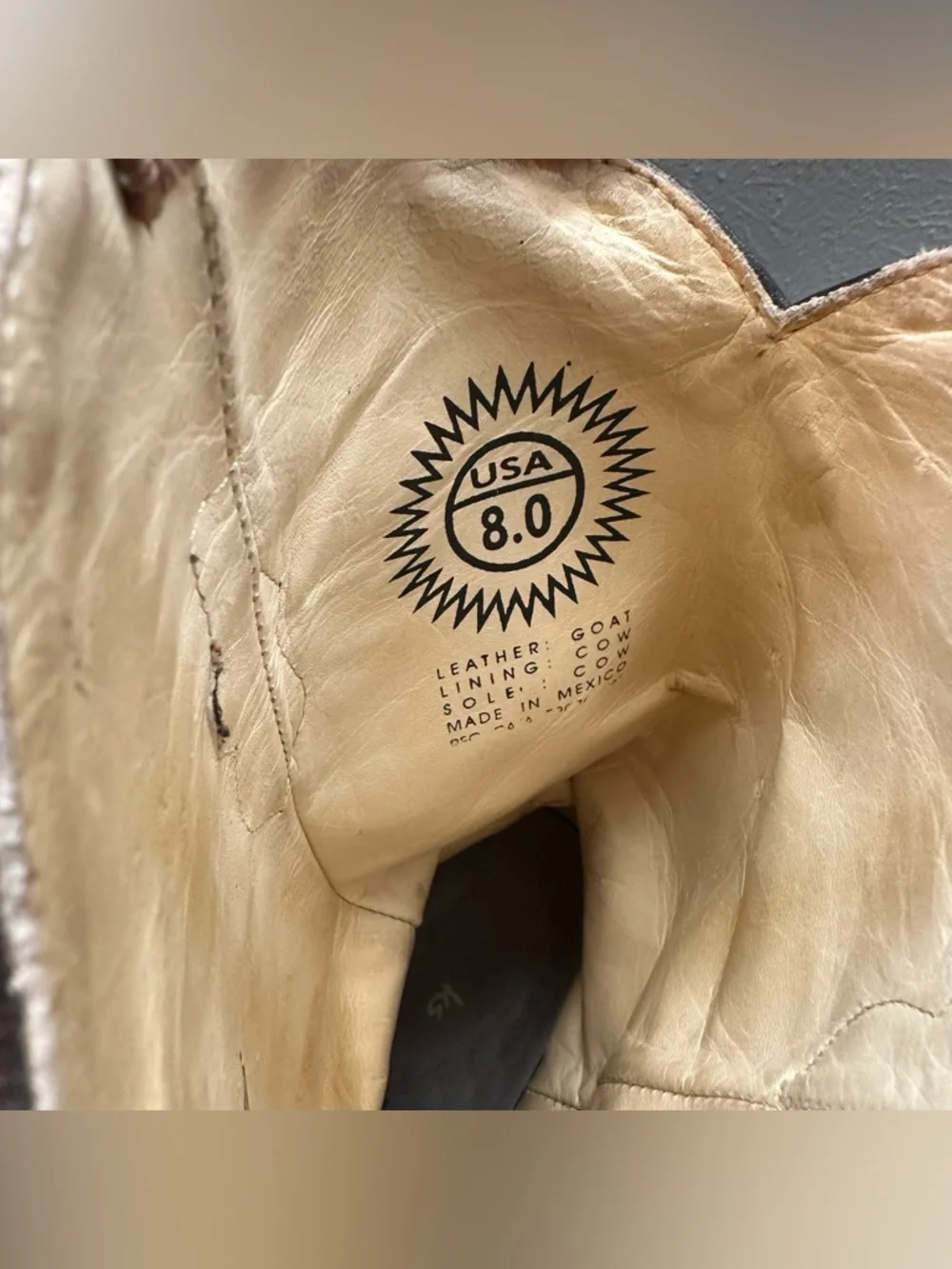 Rock N Soul Couture Embroidered Copper Leather Cowboy Boots Turquoise Accents - Picture 11 of 11